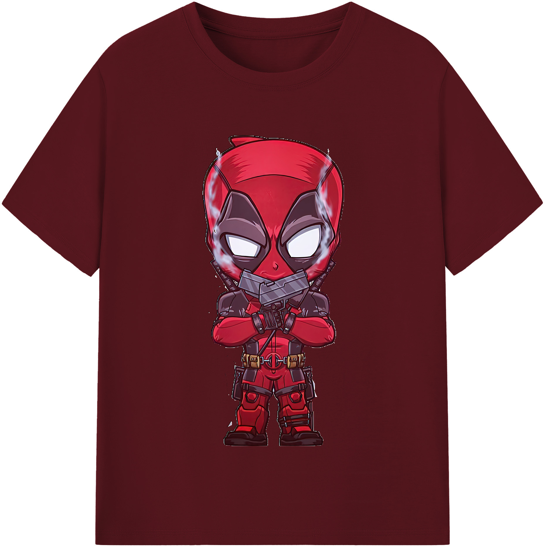 （画像用） Deadpool デッドプール 綿100％半袖Tシャツ（フロントプリント）